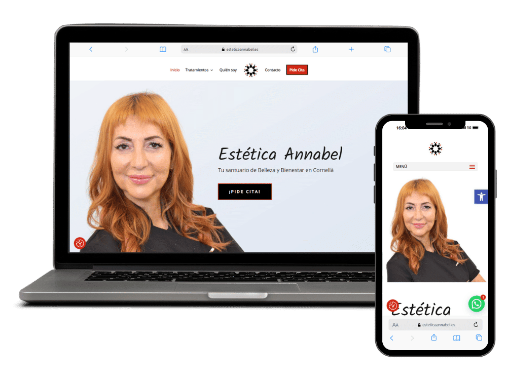 Página web estetica annabel