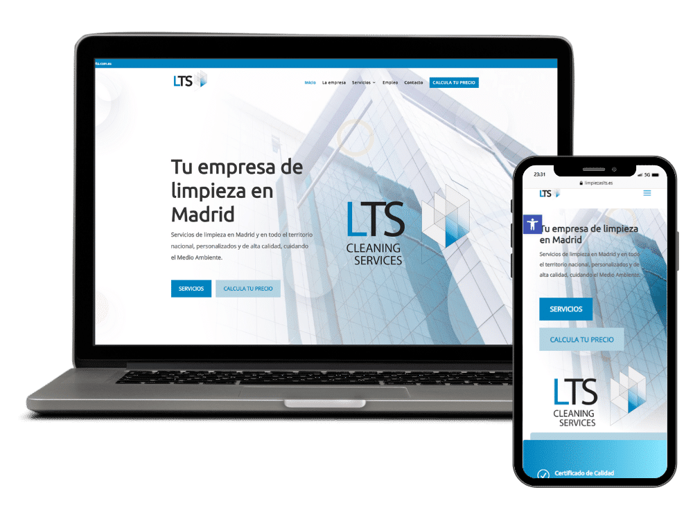 Página web limpiezas LTS