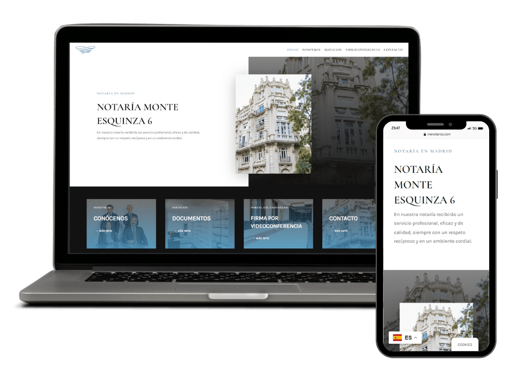 Página web ME notarios