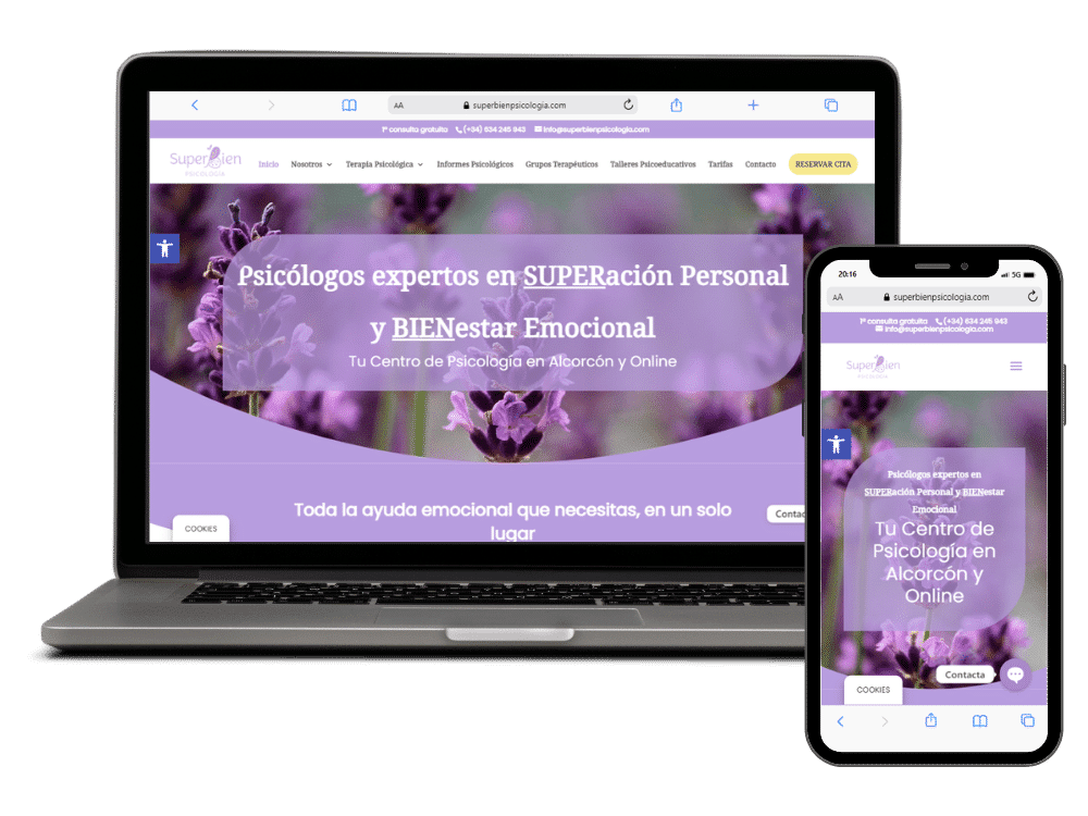 Página web Superbien Psicología