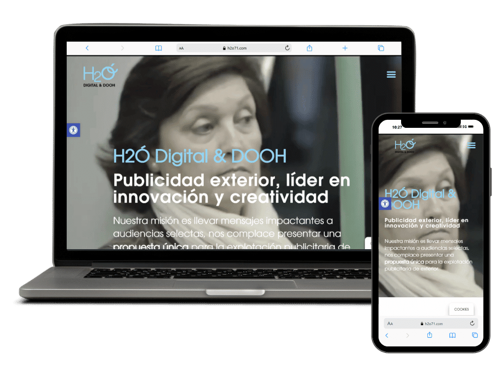 h2o publicidad exterior